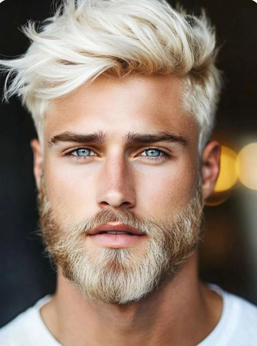 Décoloration platine bleu